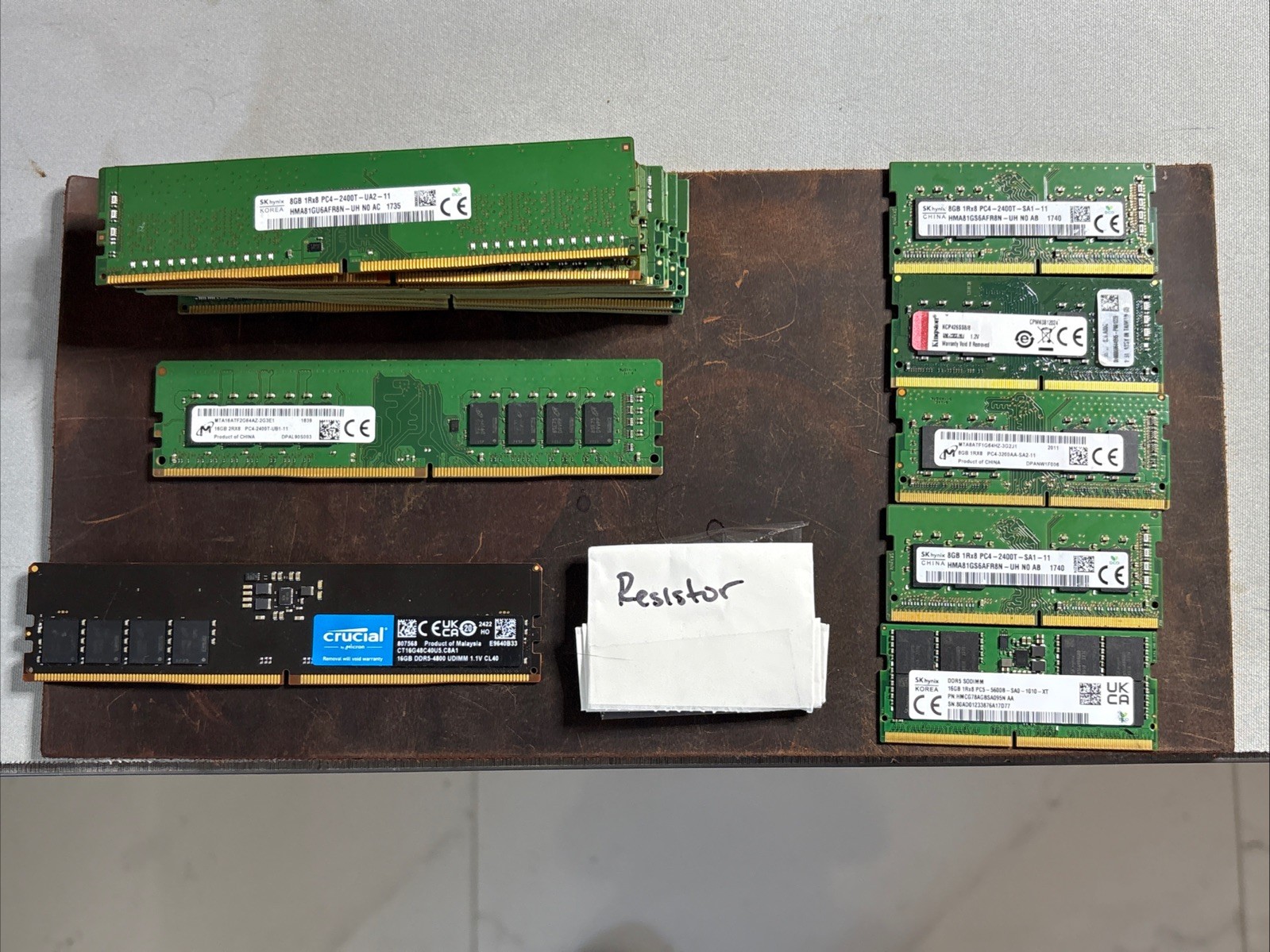 LOT of DDR4/DDR5 RAM for PARTS AS IS