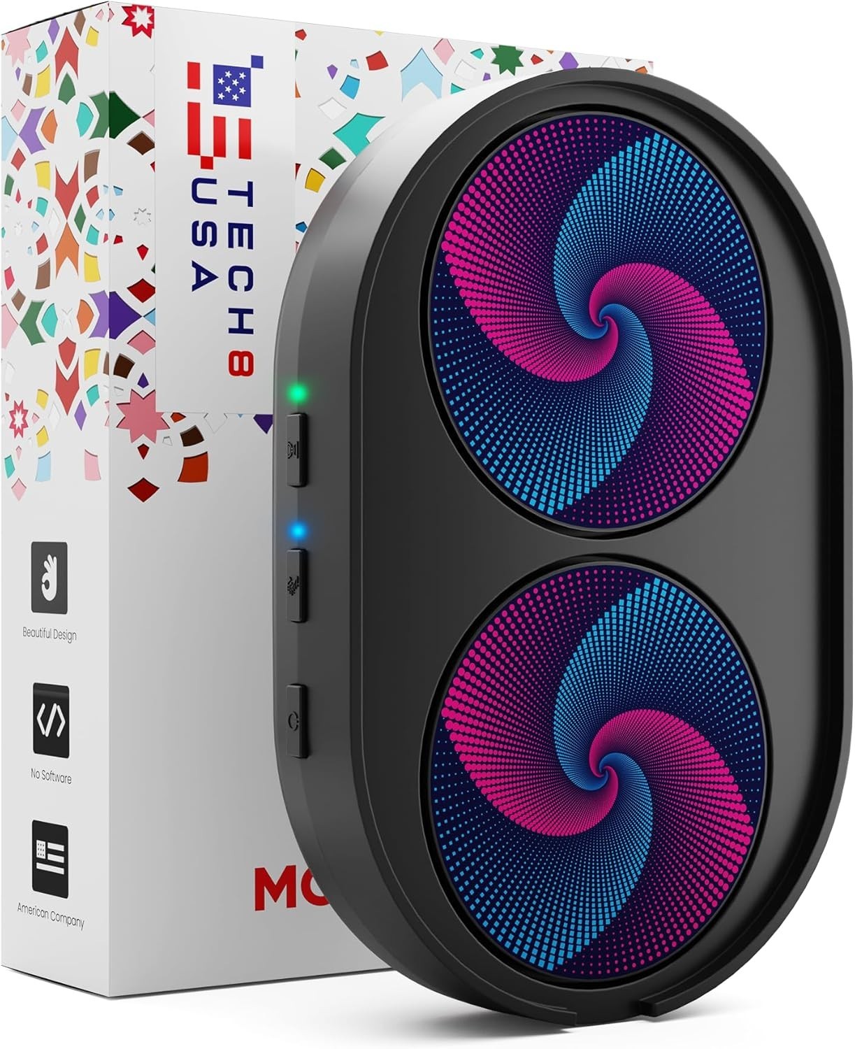TECH8 USA Dual Disc Mouse Mover, Jiggler, Auto-Off Timer, Activity Twister