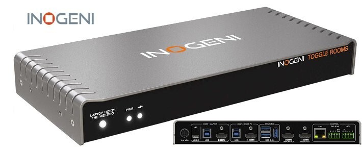 ✳️Duty Free✳️Inogeni TOGGLE ROOMS USB 3.0/HDMI Switcher🔥