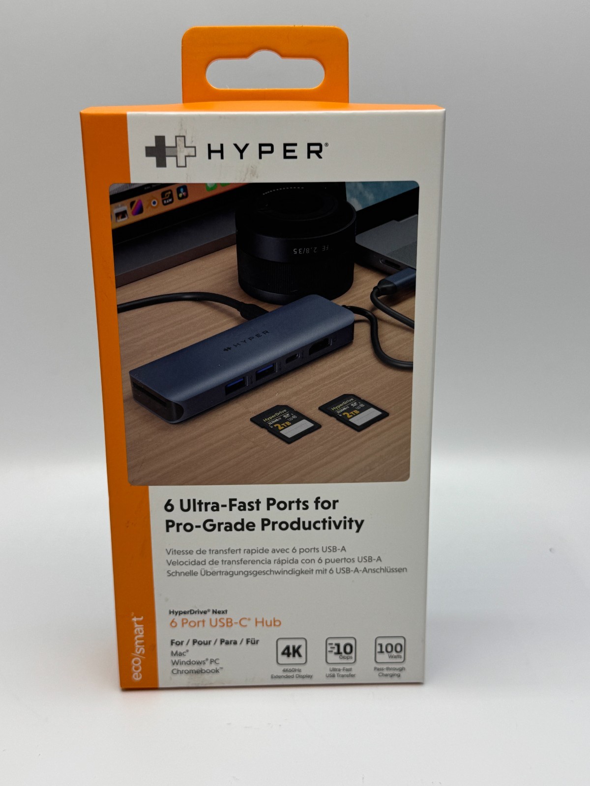 Hyper HyperDrive 6 Ultra-Fast Ports USB-C Hub for MacBook Pro / Laptop