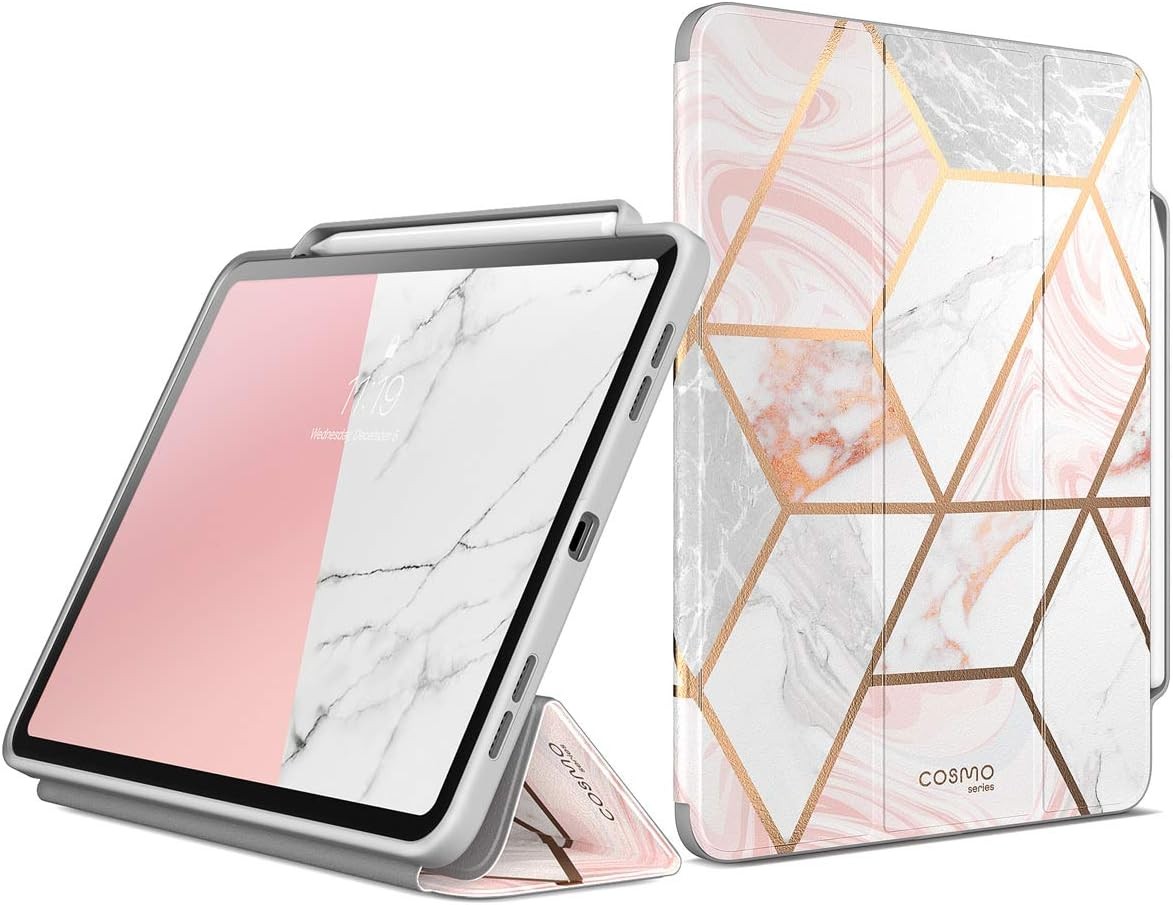 i-Blason Cosmo Protective Case for 11-Inch iPad Pro (2018) Rugged Cover, Marble
