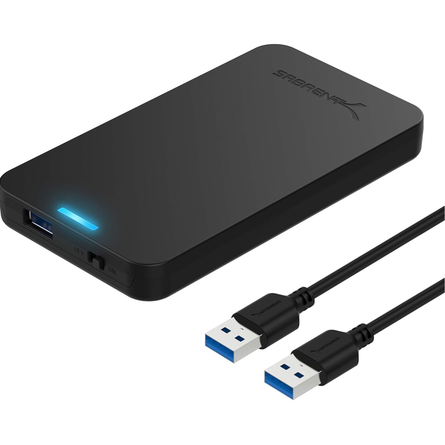 Elegant 2.5'' SATA to USB 3.0 Tool-Free Enclosure with 5 Gbps Transfer Speed