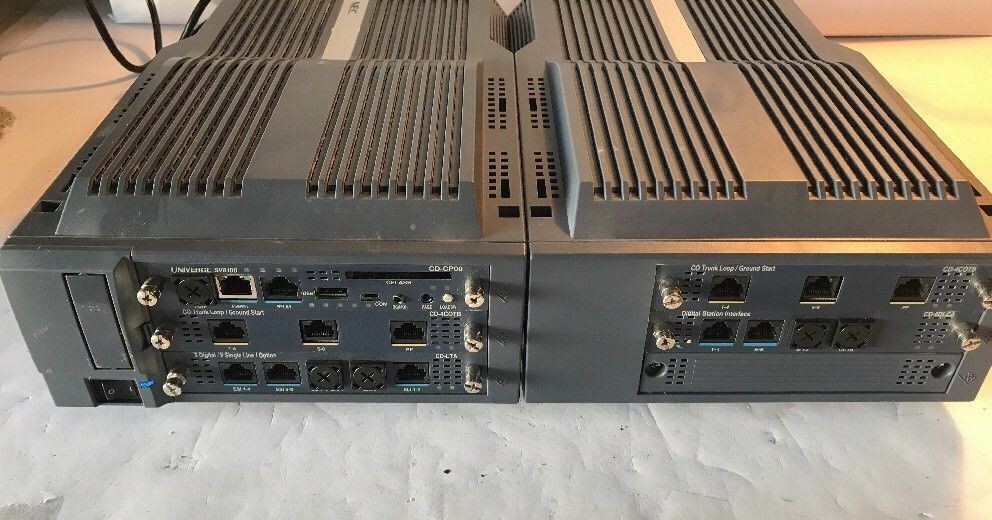 1x  NEC UNIVERGE SV8100 Phone System Server  (CHS2U E) W/ INTERFACE CARDS