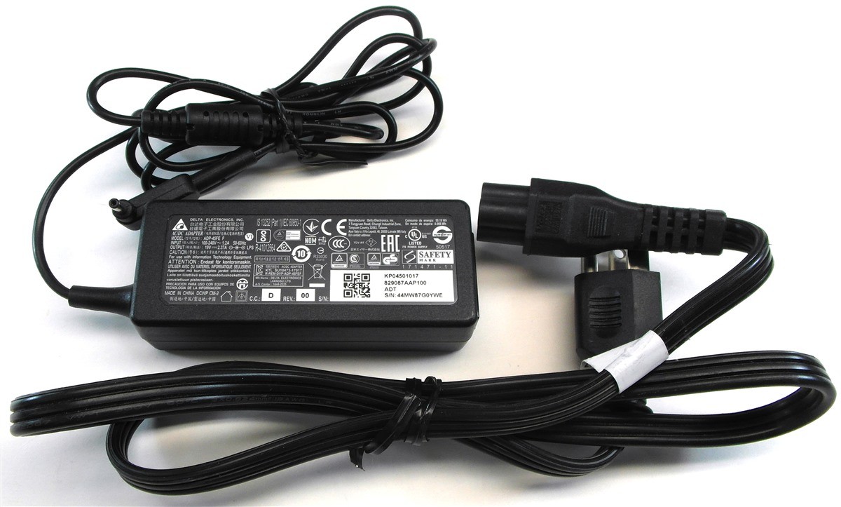 Genuine Delta Acer Laptop Charger AC Adapter Power Supply ADP-45FE F 3.0mm Tip