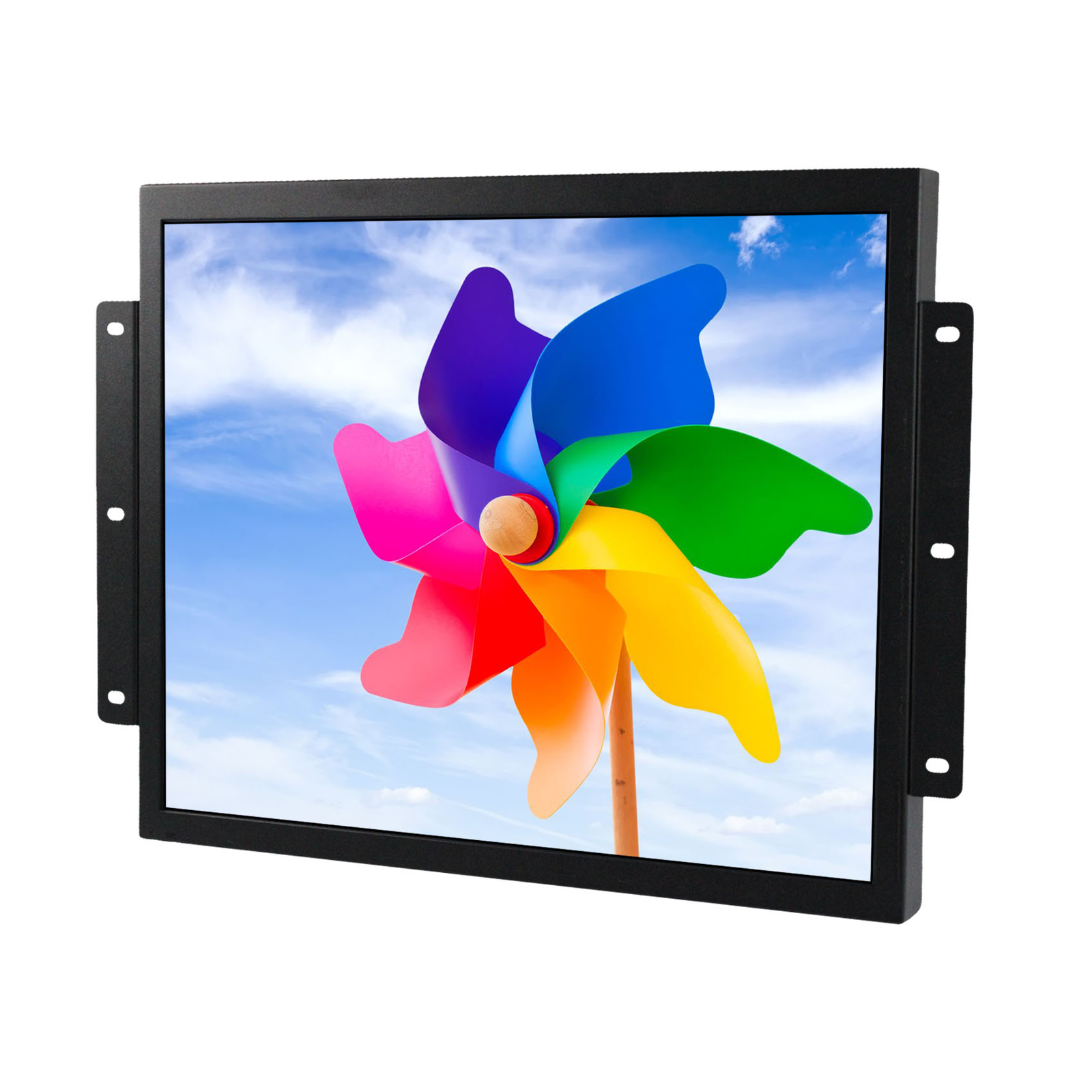 17 inch 1280x1024 Industrial LCD Monitor HD VGA DVI Input Port Metal Case