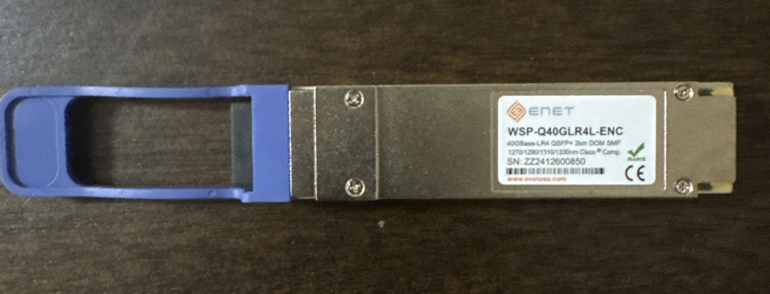 ENET New WSP-QLR4L-ENC (40GBase-LR4) QSFP+ 2km DOM SMF1270/1290/1310/1330
