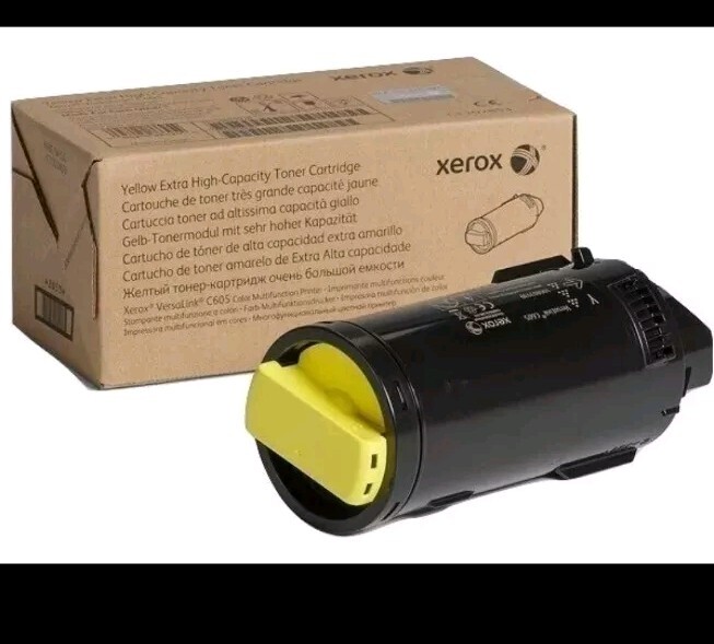 Genuine Xerox 106R03930 Extra High Capacity Yellow Toner Cartridge C605