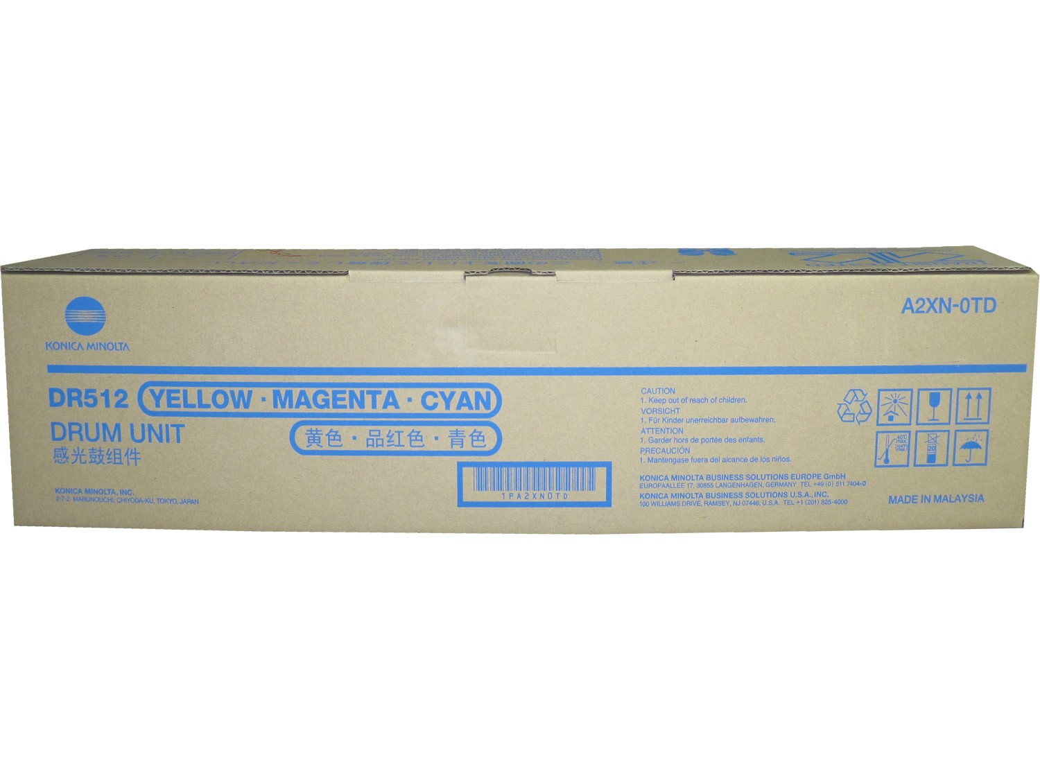 Konica Minolta DR-512 A2XN0TD Color Drum 95k Genuine OEM Original