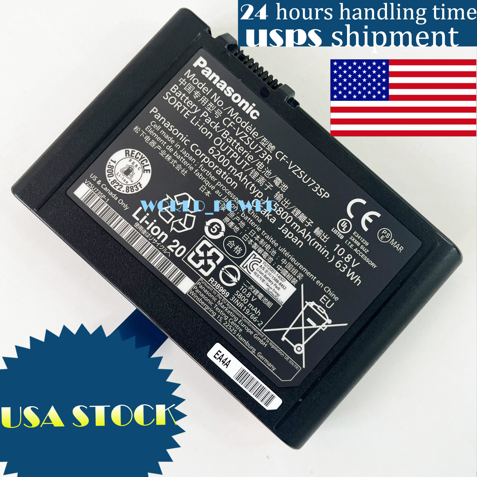 New Genuine CF-VZSU73U CF-VZSU73SP For Panasonic Toughbook CF-D1 Mk1 Mk2 Series