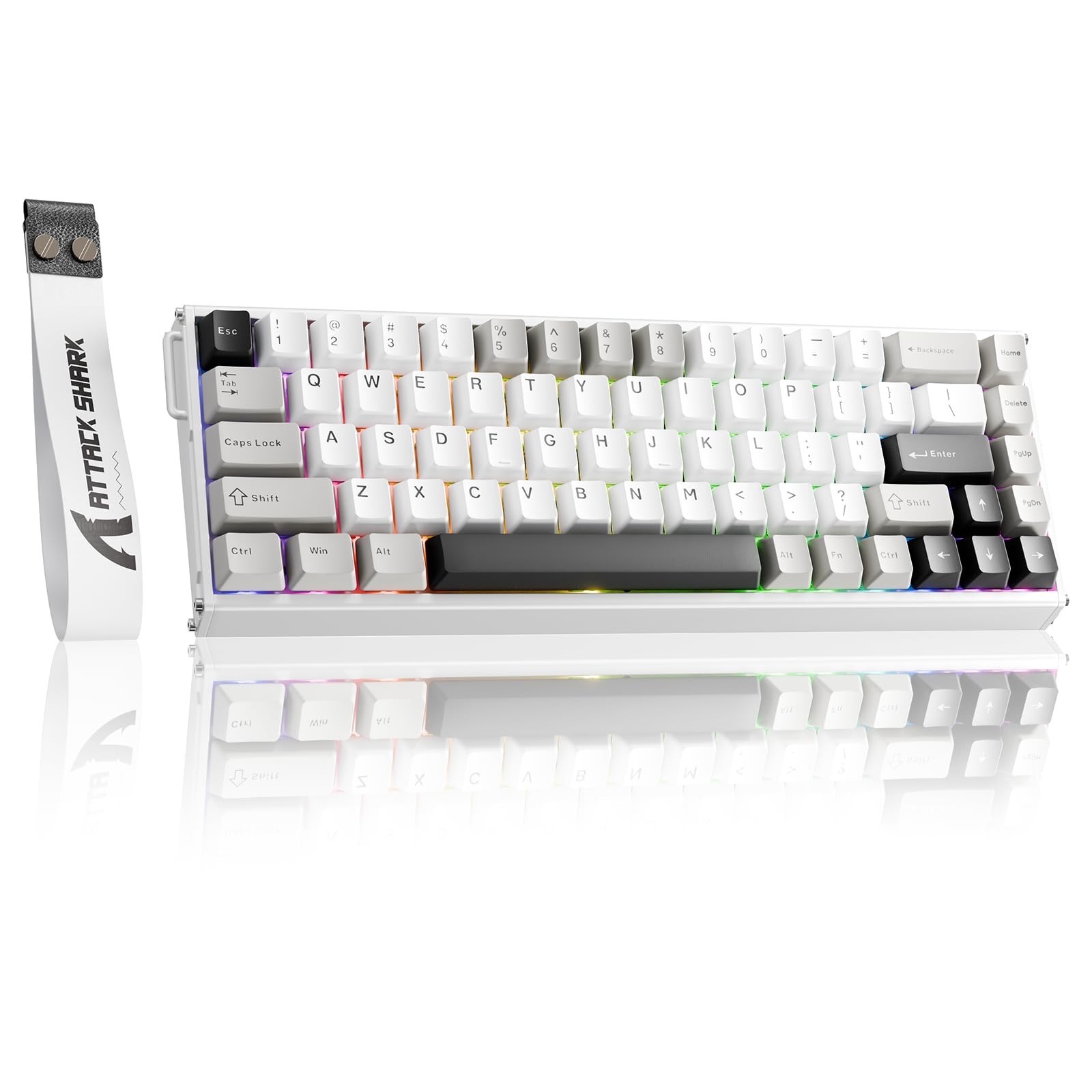 X68MAX HE Wired RT RGB Mechanical Gaming Keyboard-Star White