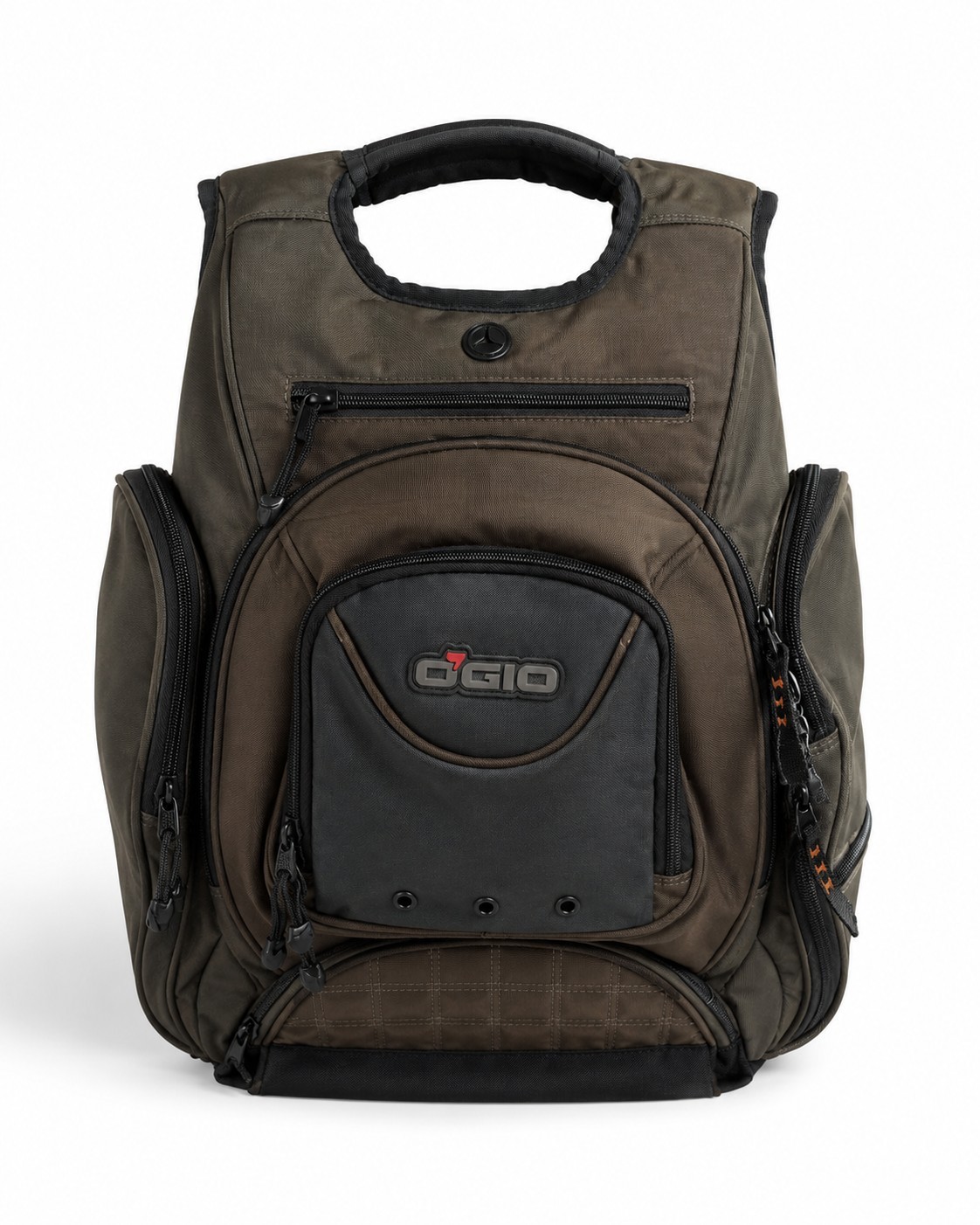 OGIO Multi-Compartment Backpack Gray Olive Black Padded Laptop Travel Bag