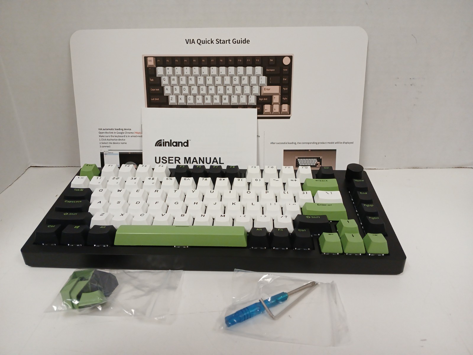 Inland MK PRO V2 Matcha RGB Gaming Mechanical Keyboard (V83PRO) *NO CORD*