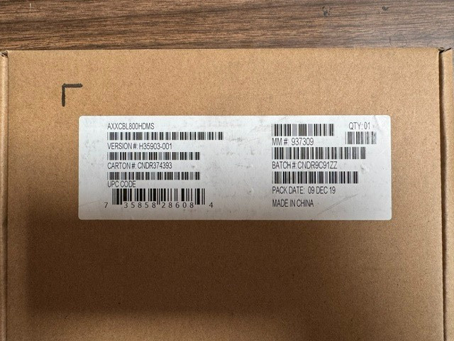New, Intel, AXXCBL800HDMS, 800mm Mini SAS To Mini SAS HD Cable Kit - 2pcs/kit