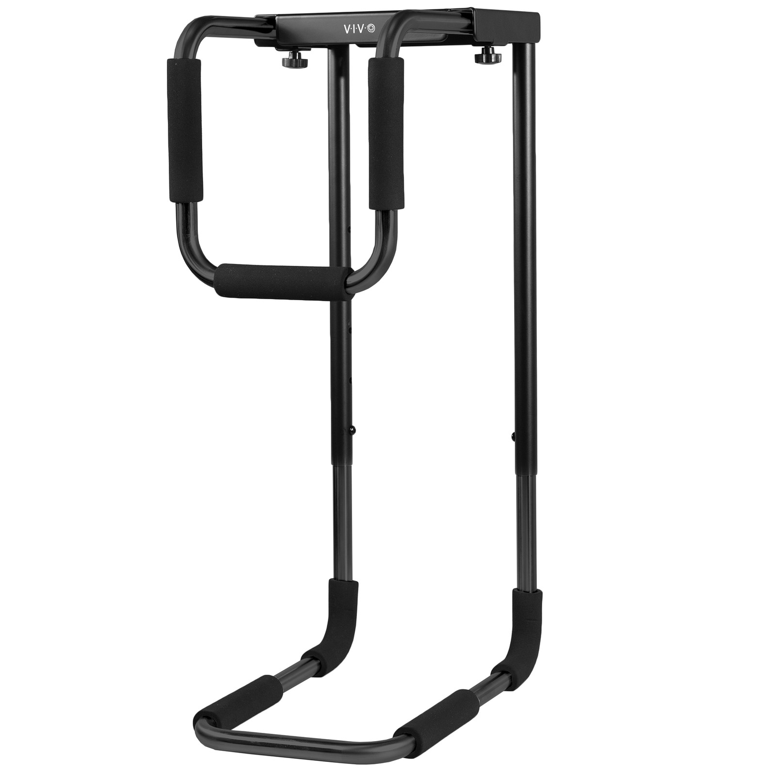 VIVO Large Heavy Duty Adjustable Under-Desk PC Mount, Black Computer Case Holder