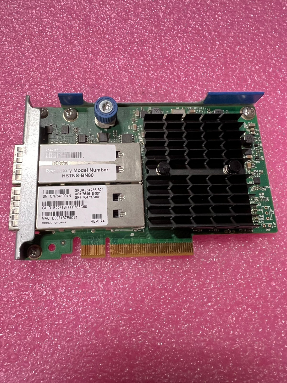 HP InfiniBand FDR 10GB/40GB 544+FLR QSFP 764285-B21 764618-001 764737-001