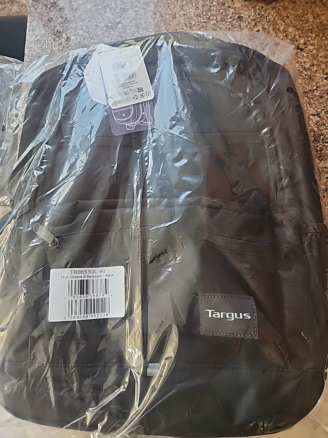 Targus  Octave III Backpack for 15.6 Laptop Bag Black New Sealed