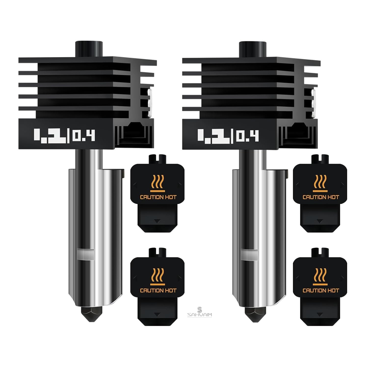 Upgraded 2Pcs 0.4mm H2D/H2S/H2C/X2D/P2S Hotend Kit for Bambu Lab H2