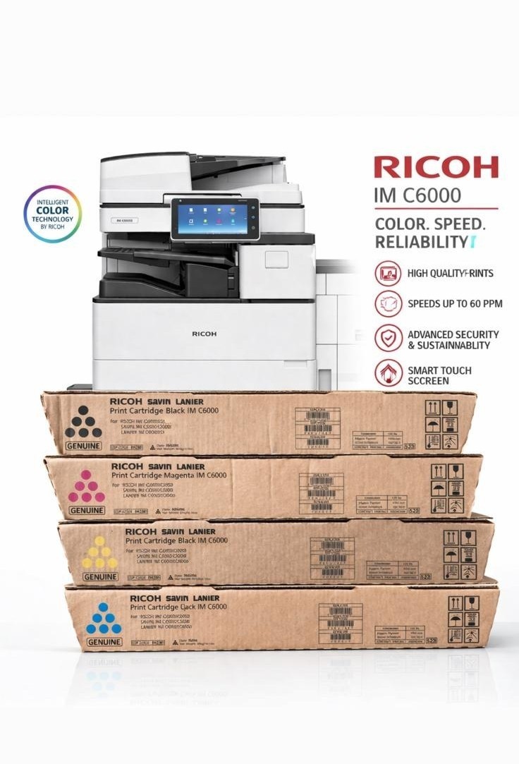 Genuine Ricoh IM C4500/IM C6000 OEM  CMYK TONER  842279,842280,842281,842282 NEW