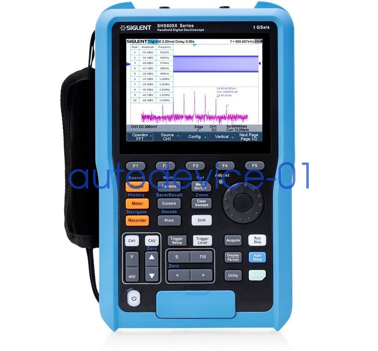 Oscilloscope Digital SIGLENT SHS820X Handheld 2-Channel Multimeter Decoder