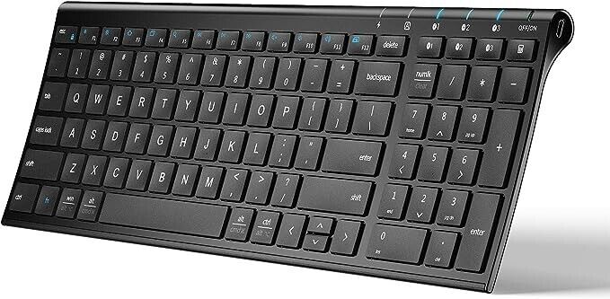 iClever IC-BK10 Bluetooth Universal Ultra-thin Keyboard - Black