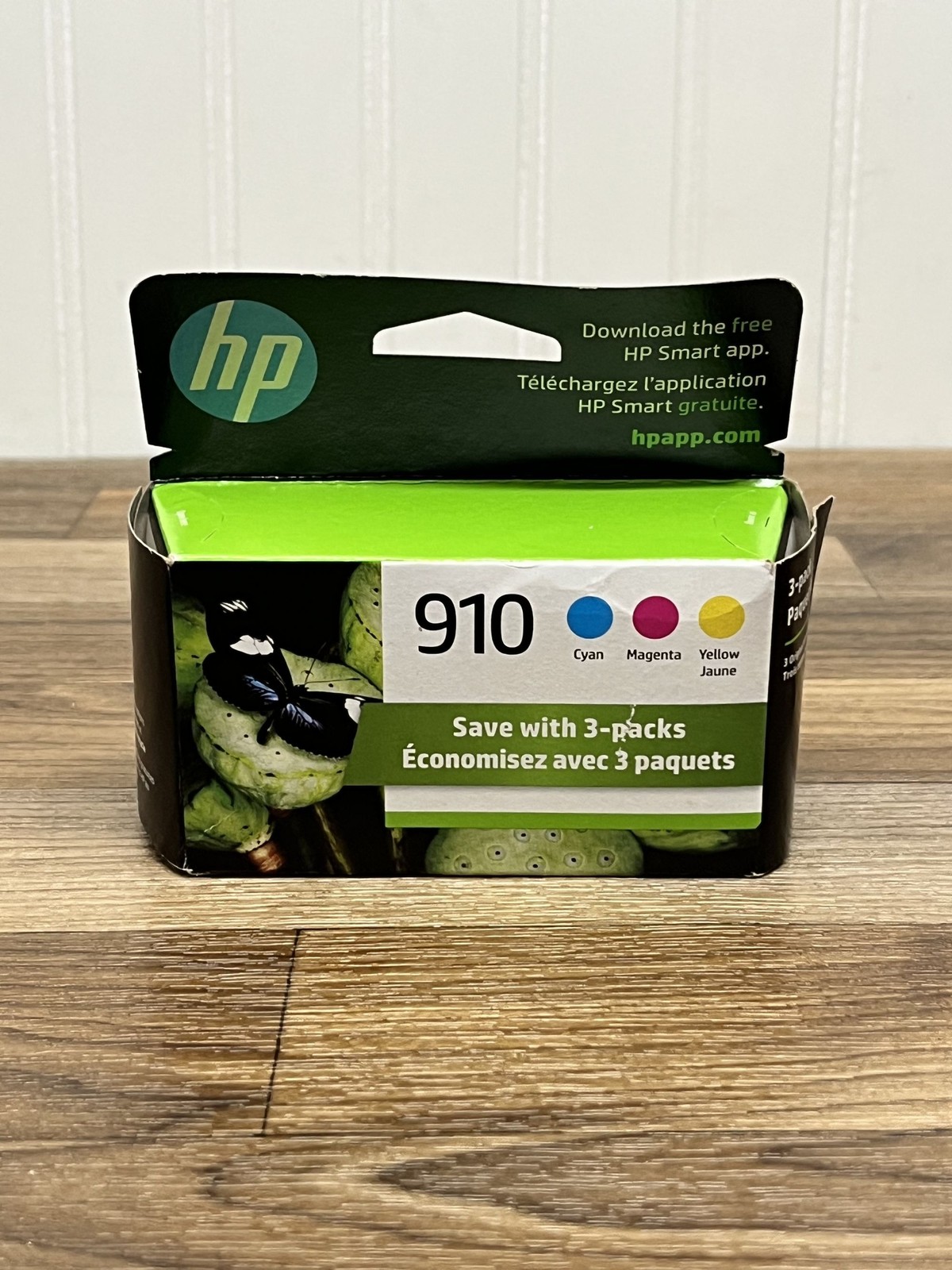 HP 910 Color Printer Ink Cartridge Cyan Magenta Yellow 3 Pack Exp Oct 2025 New