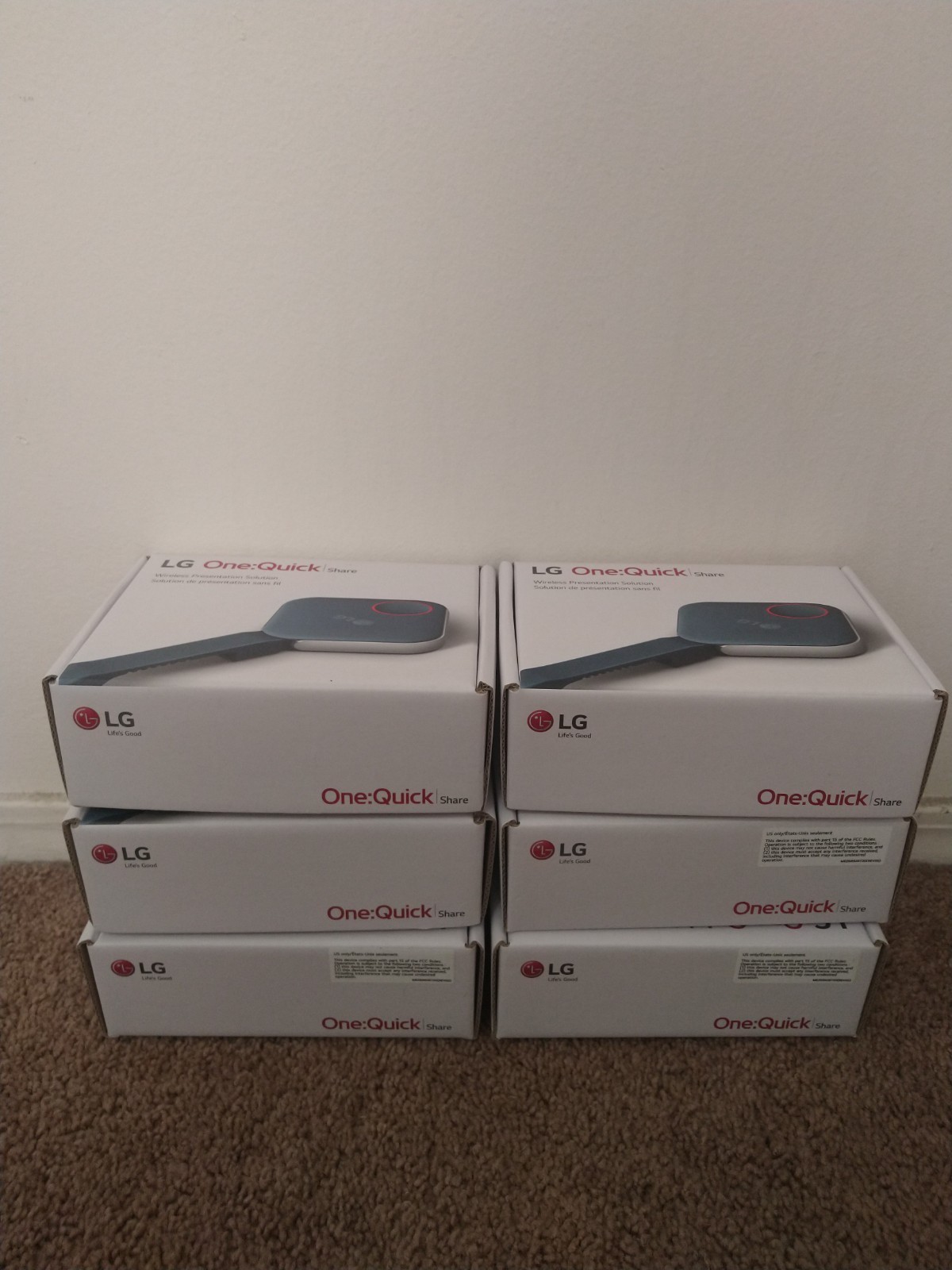 Lot Of 6 LG One:Quick Share Wireless USB Dongles SC-00DA - Brand New