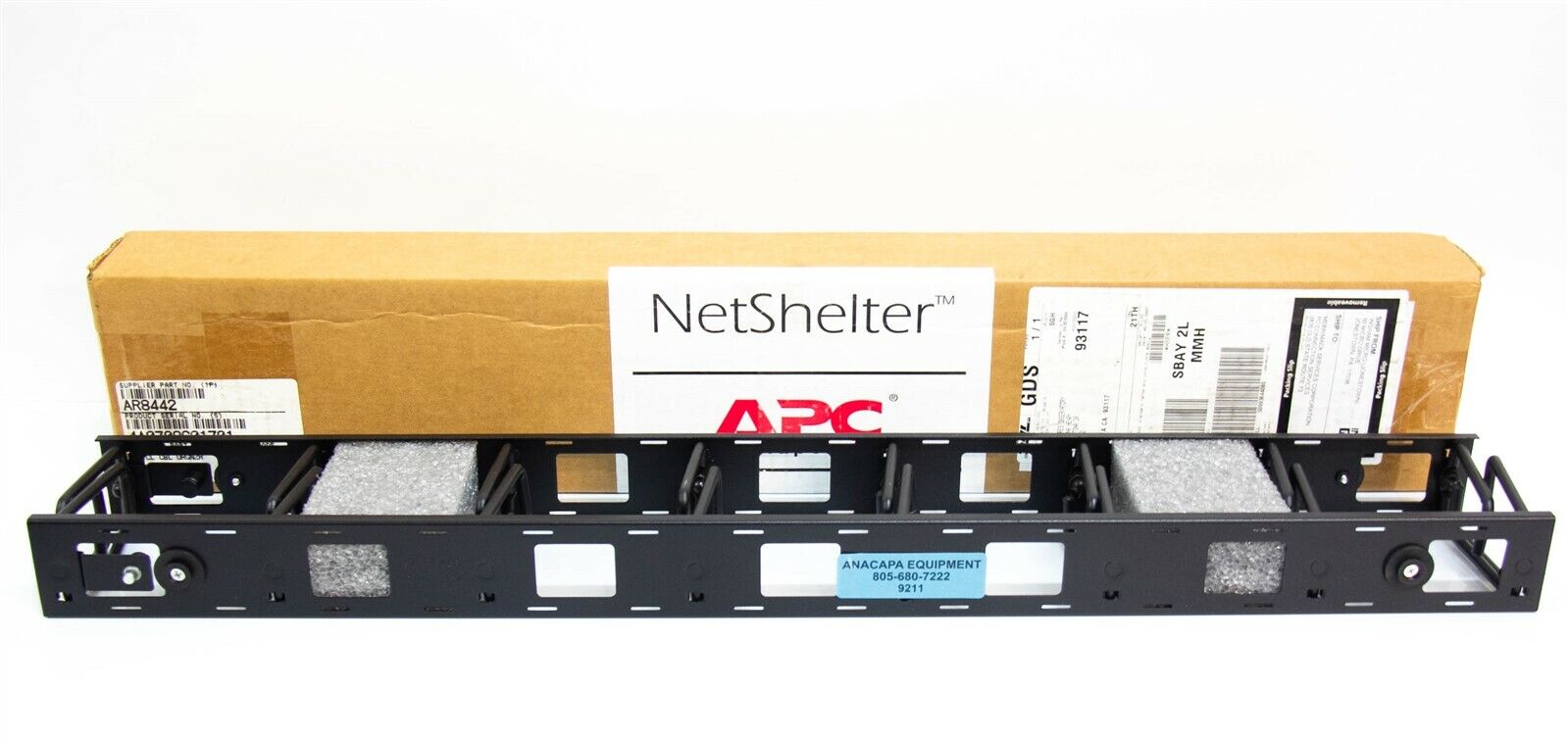 NetShelter APC AR8442 Vertical Cable Organizer Server Lot of 2 New (9211)K