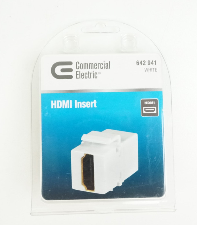 Commercial Electric HDMI Insert - White 642 941