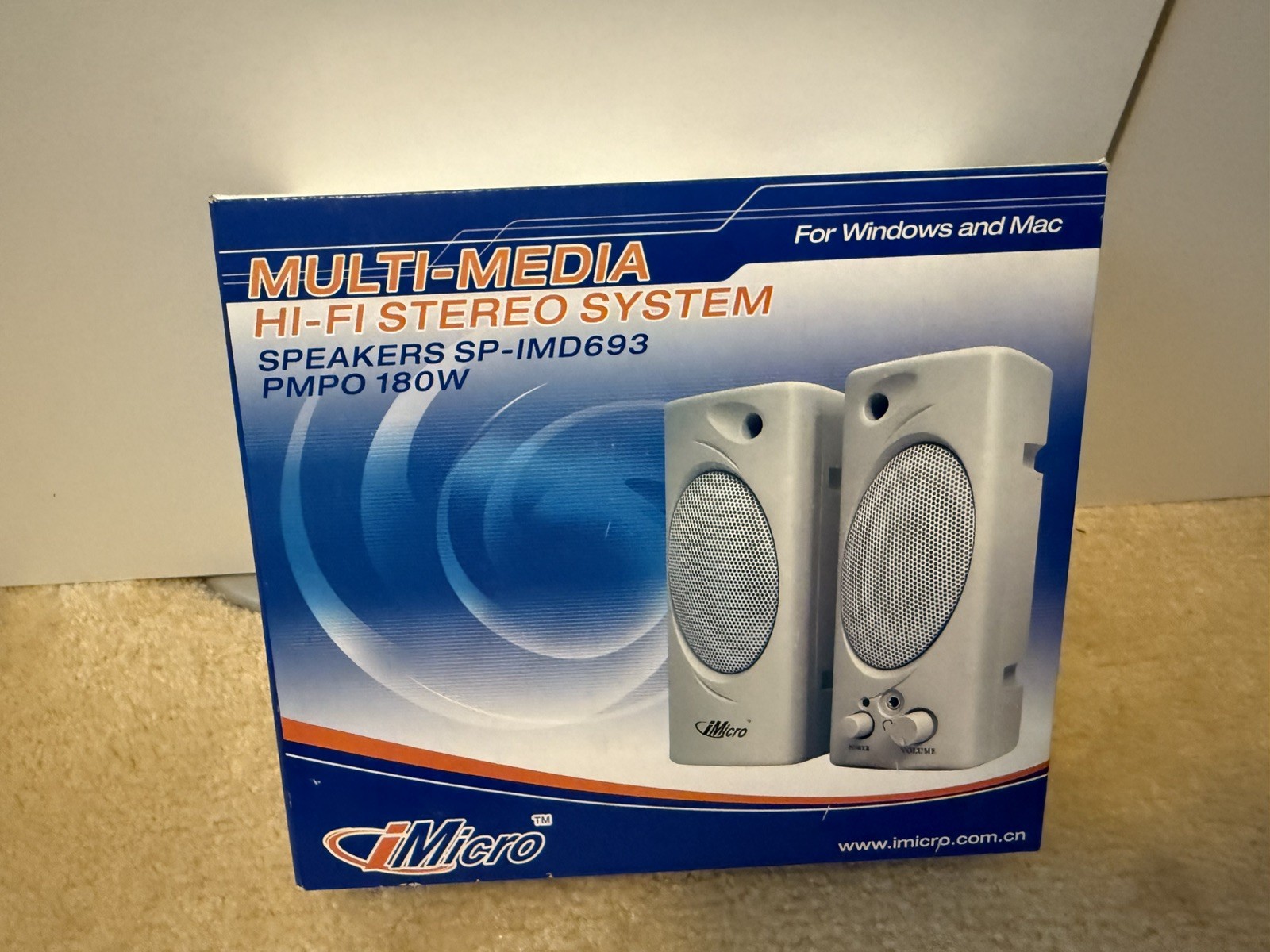 iMICRO Multi-Media Hi-Fi Stereo System- Speakers SP-IMD693- NEW--SHIPS ASAP