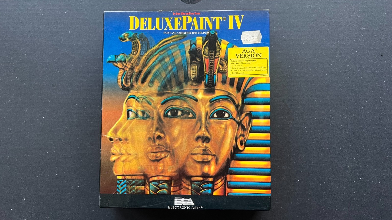 Deluxe Paint IV AGA Amiga 1992 Electronic Arts Big Box Complete 3 Discs