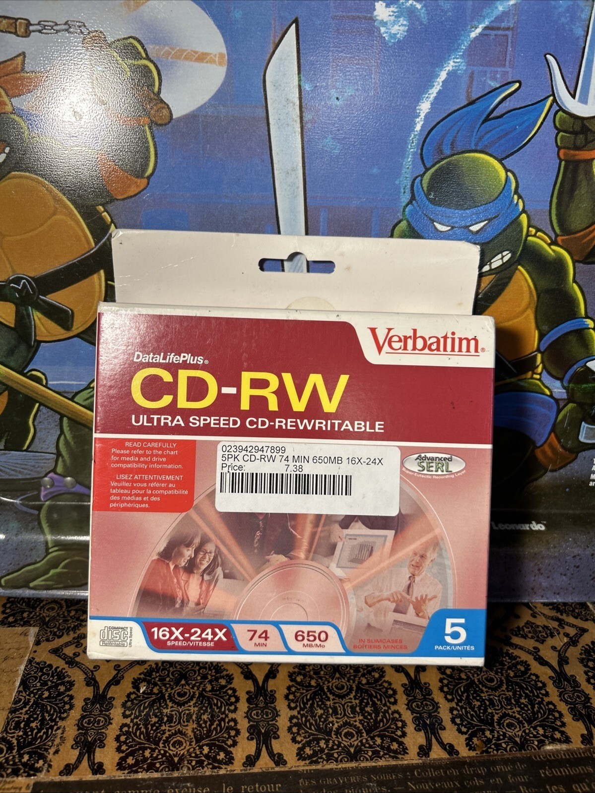 Verbatim Datalifeplus CD-RW High Speed Rewritable 5pk