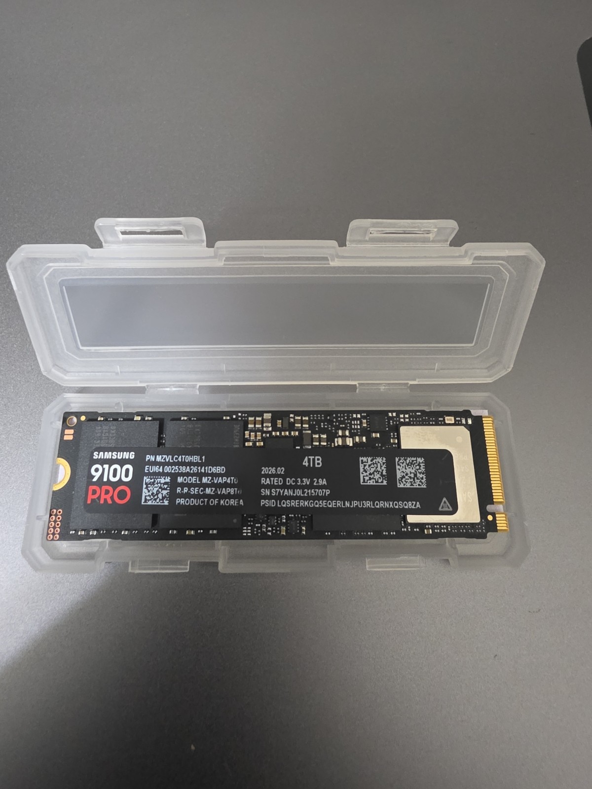SAMSUNG SSD 9100 PRO 4TB PCIe 5.0x4 M.2 2280 MZ-VAP4T0B/AM