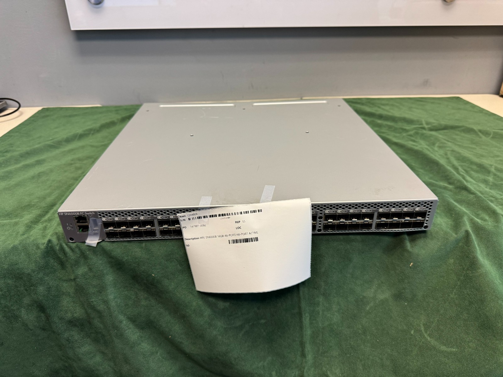 QR480B HPE SN6000B 16GB 48-PORT/48-PORT ACTIVE FIBRE CHANNEL SWITCH
