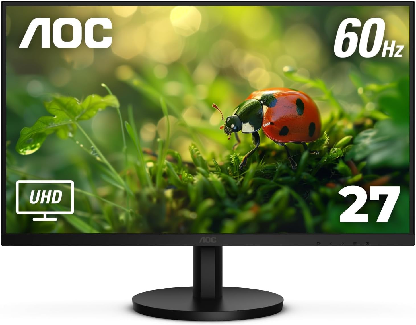 AOC U27B3A 27" 4K UHD IPS Frameless Monitor PC Screen HDMI DP Speakers VESA New