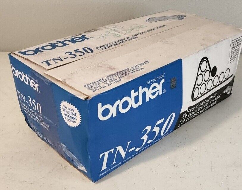 Brother TN-350 Black Cartridge For DCP-7020 Genuine New OEM Sealed Box