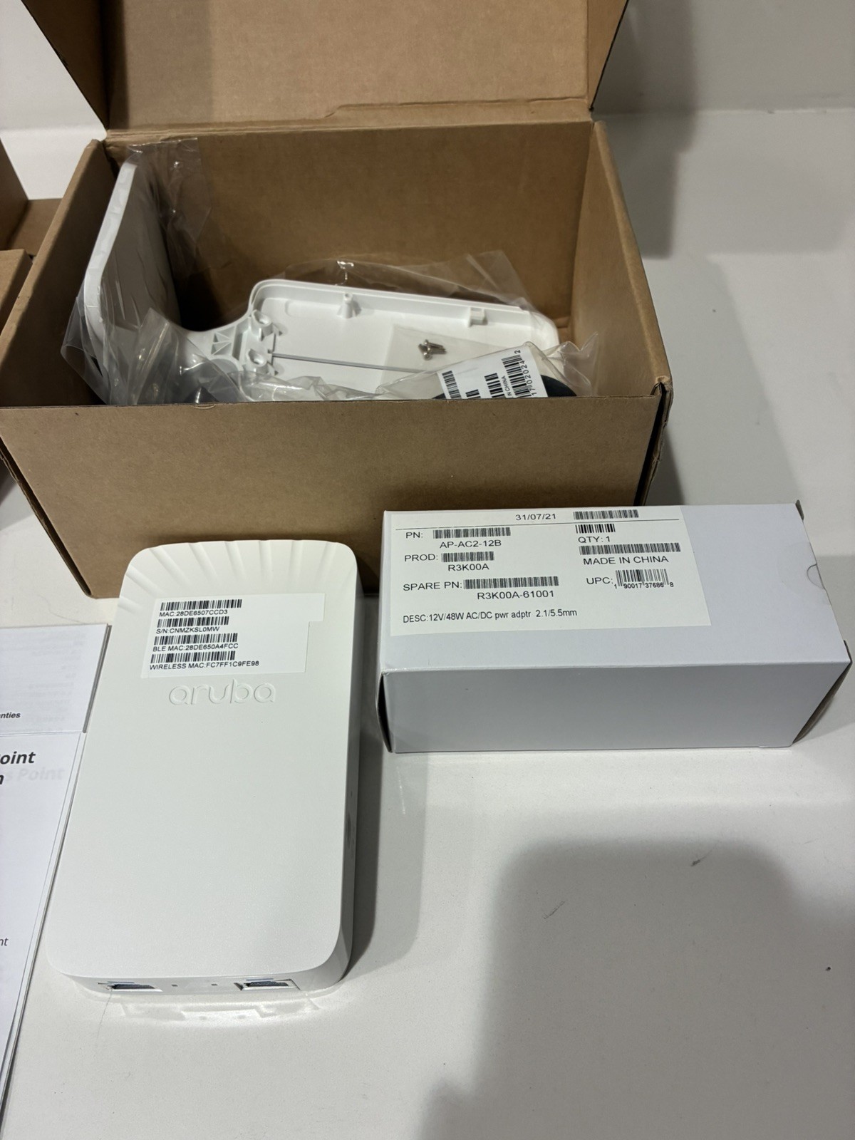 Aruba AP-503HR Dual-Band Remote AP Bundle Access Point P/N: APINH503 Grade A