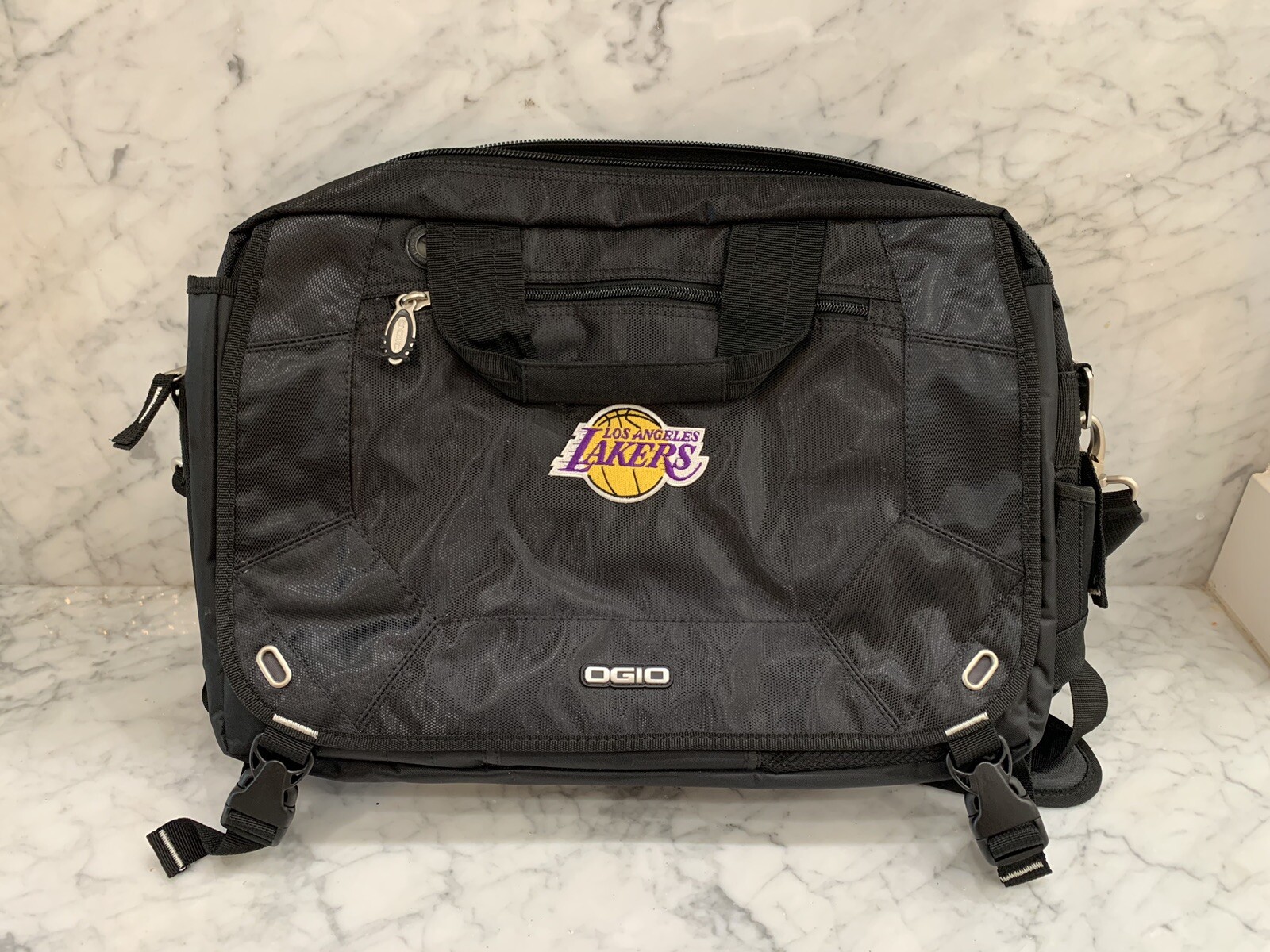 Ogio Jack Pack Messenger Bag With Lakers Logo NEW