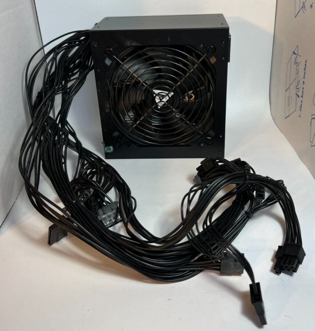 Apevia 550W Captain Power Supply CAPTAIN550W Computer Case Fan w/ Cables