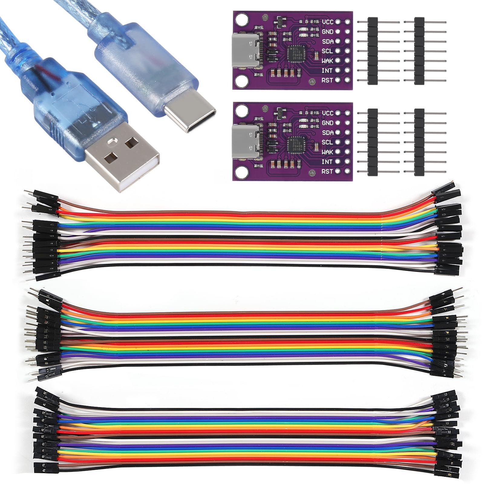 Type-c CP2112 Adapter, 2PCS CP2112 debug Board USB to I2C Communication Modul