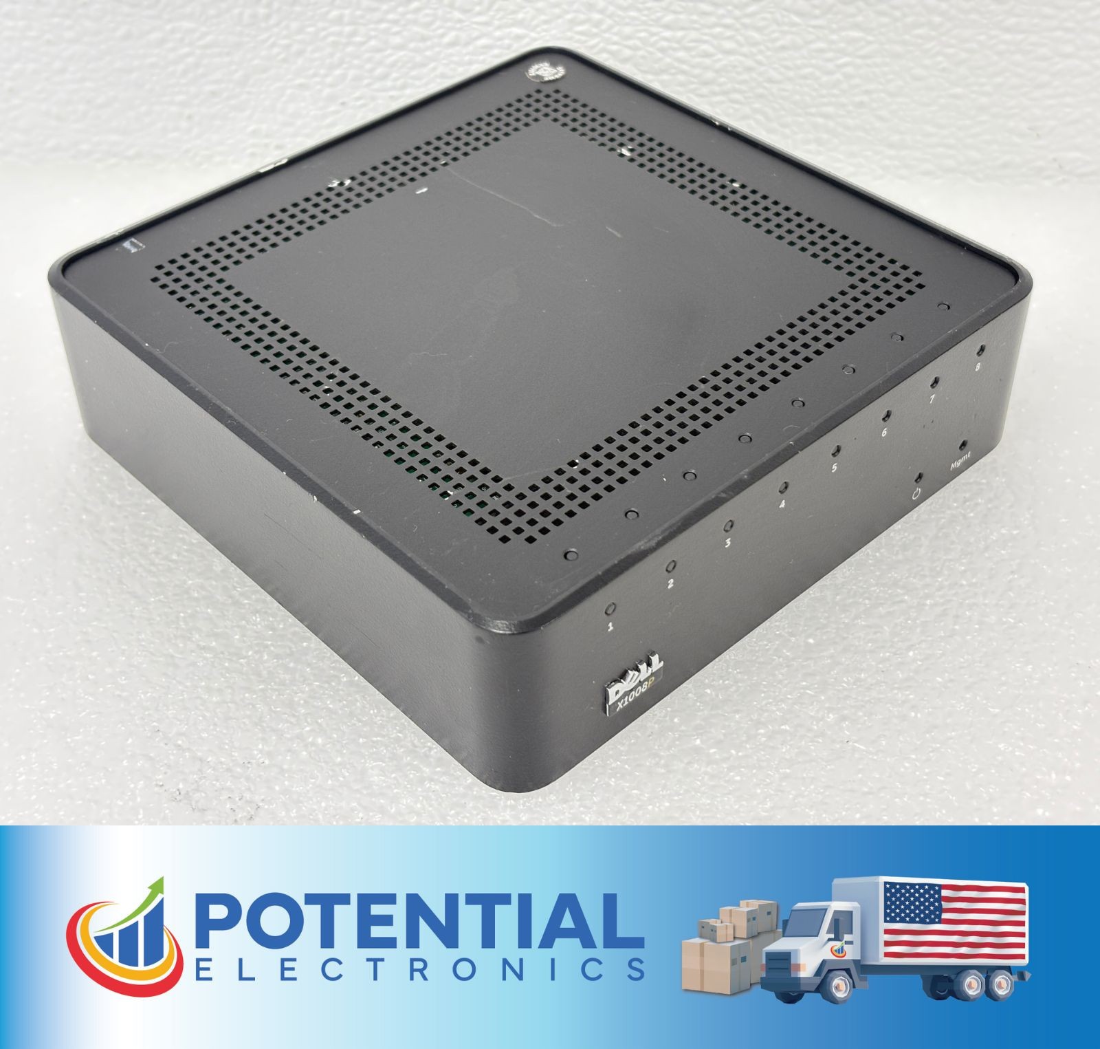 Pre Owned | Dell X1008P 8P 1GbE 123W PoE Managed X-Series Switch Only - Black