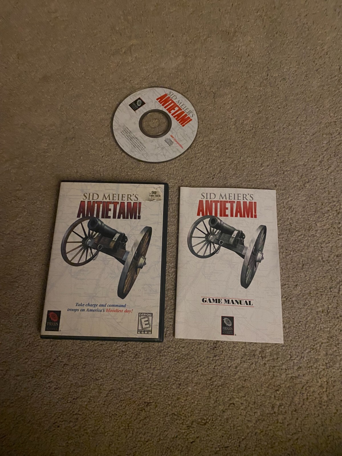 SID MEIER'S ANTIETAM PC GAME CASE MANUAL