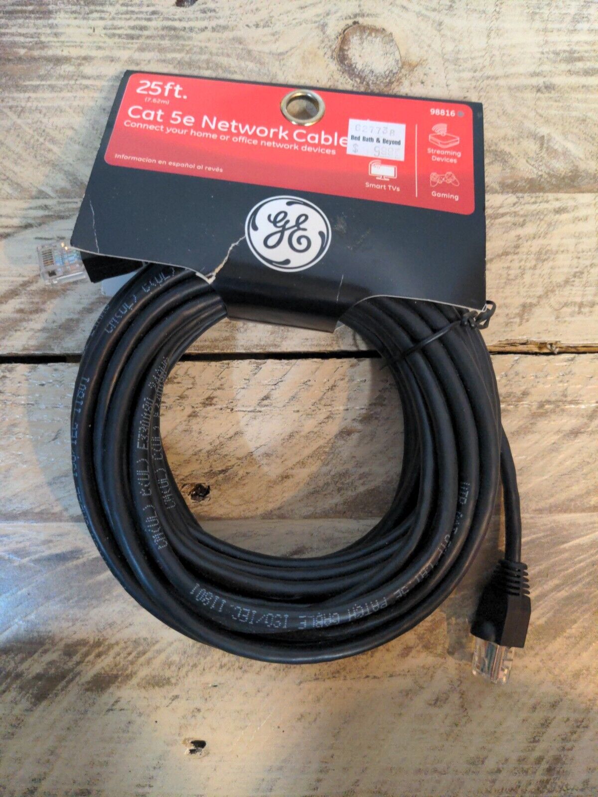 GENERAL ELECTRIC GE 98816 Cat-5E Ethernet Cable (25 Feet) 
