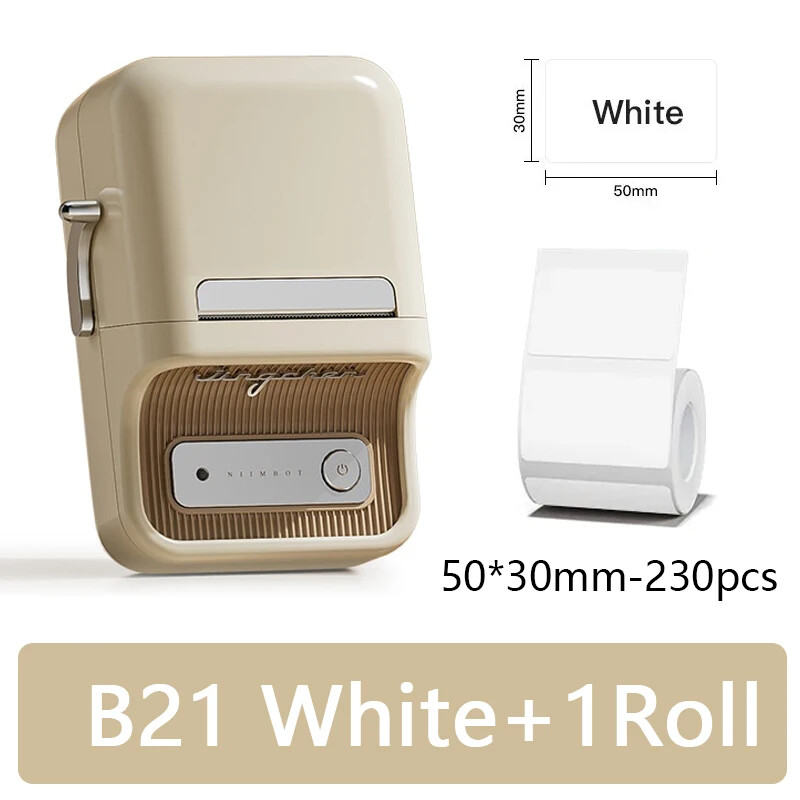 Mini Portable Thermal Label Printer B21 B1 Ink-Free Self-Adhesive Sticker Maker
