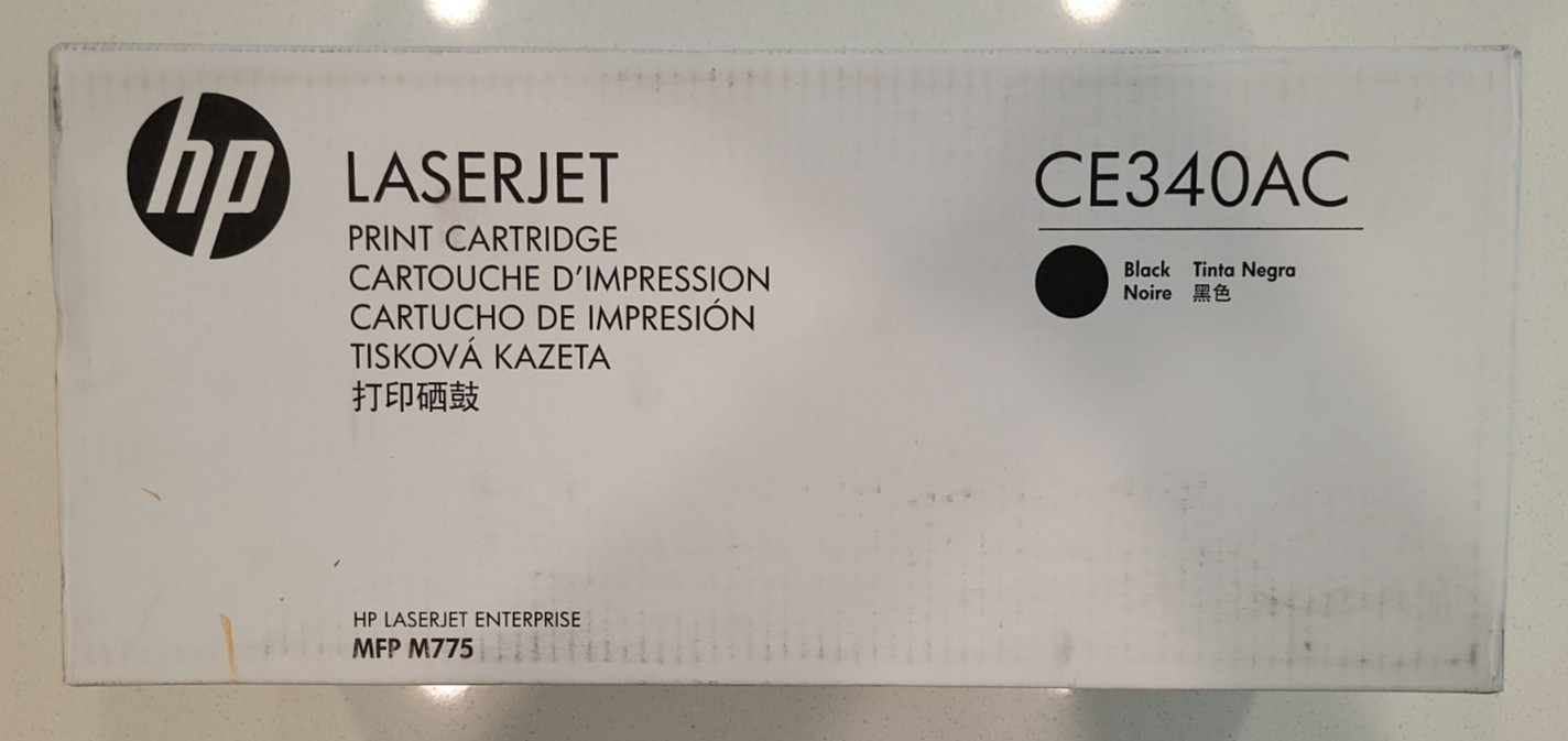 Genuine HP 651A CE340AC Black Toner Cartridge New in Sealed Box MFP M775
