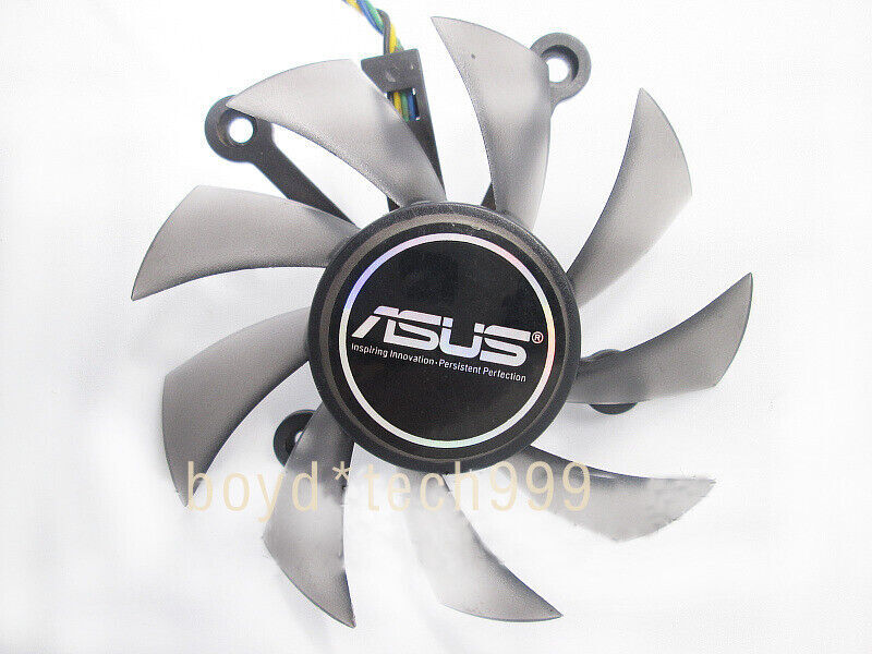 ASUS FD8015U12S AMD Video Card Fan Replacement 4 x 43mm 4Pin 12V 0.5A 75mm