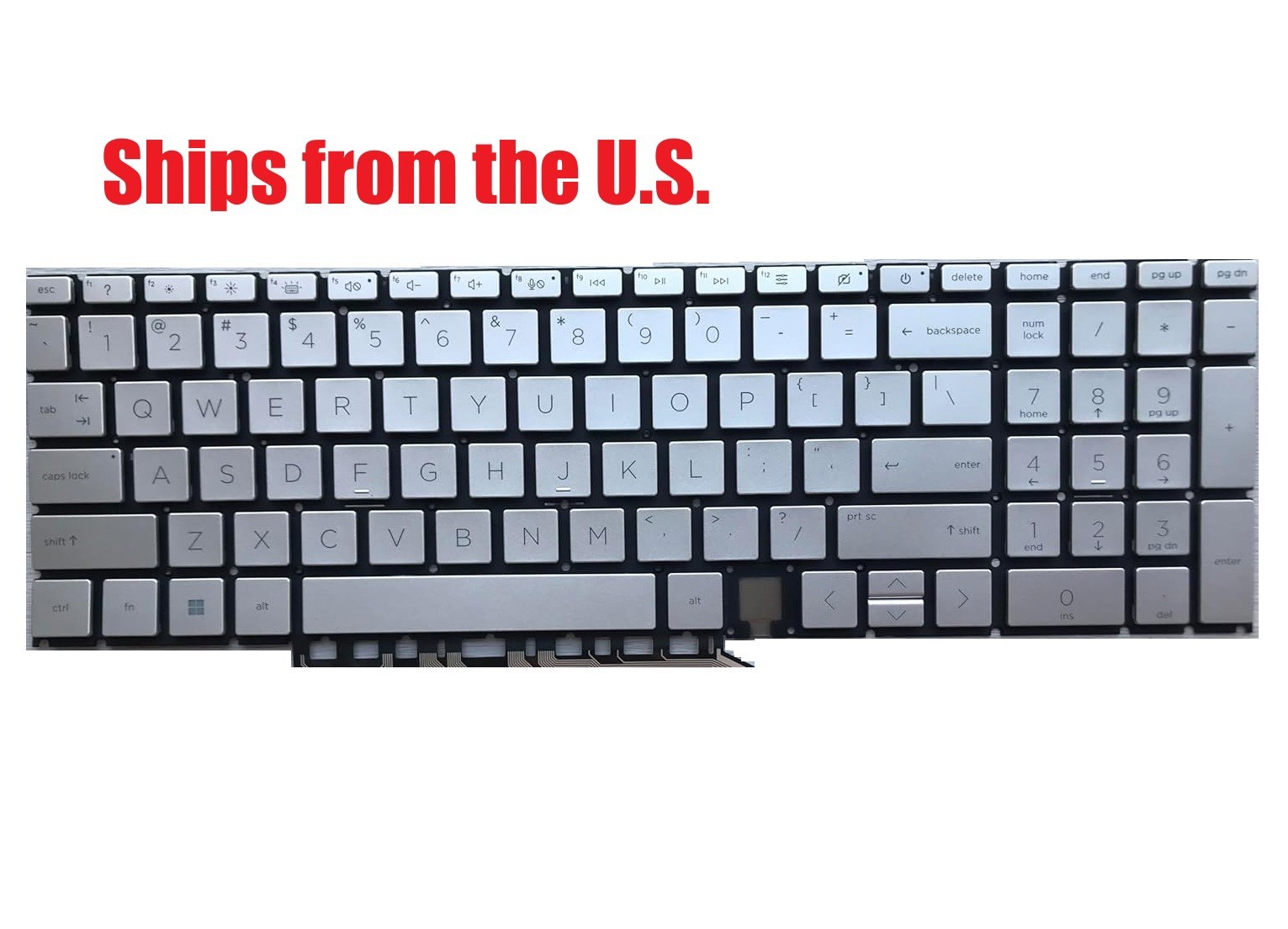 For HP Envy 17m-cg0013dx US Silver Keyboard Original New Backlit