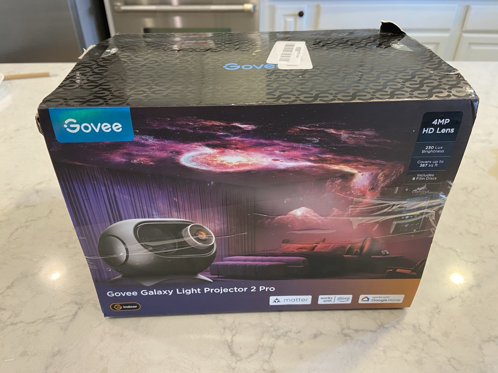 Govee Galaxy Matter Light Star Projector 2 Pro 4 Megapixel HDLens H609D OPEN BOX