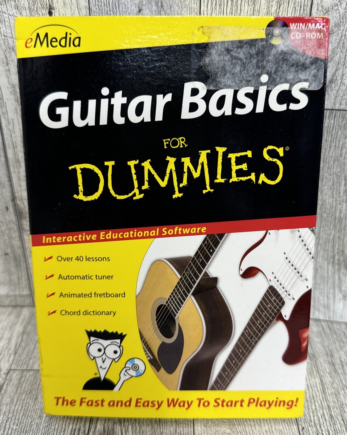 E Media Guitar Basics For Dummies Win/Mac Cd Rom New BN5