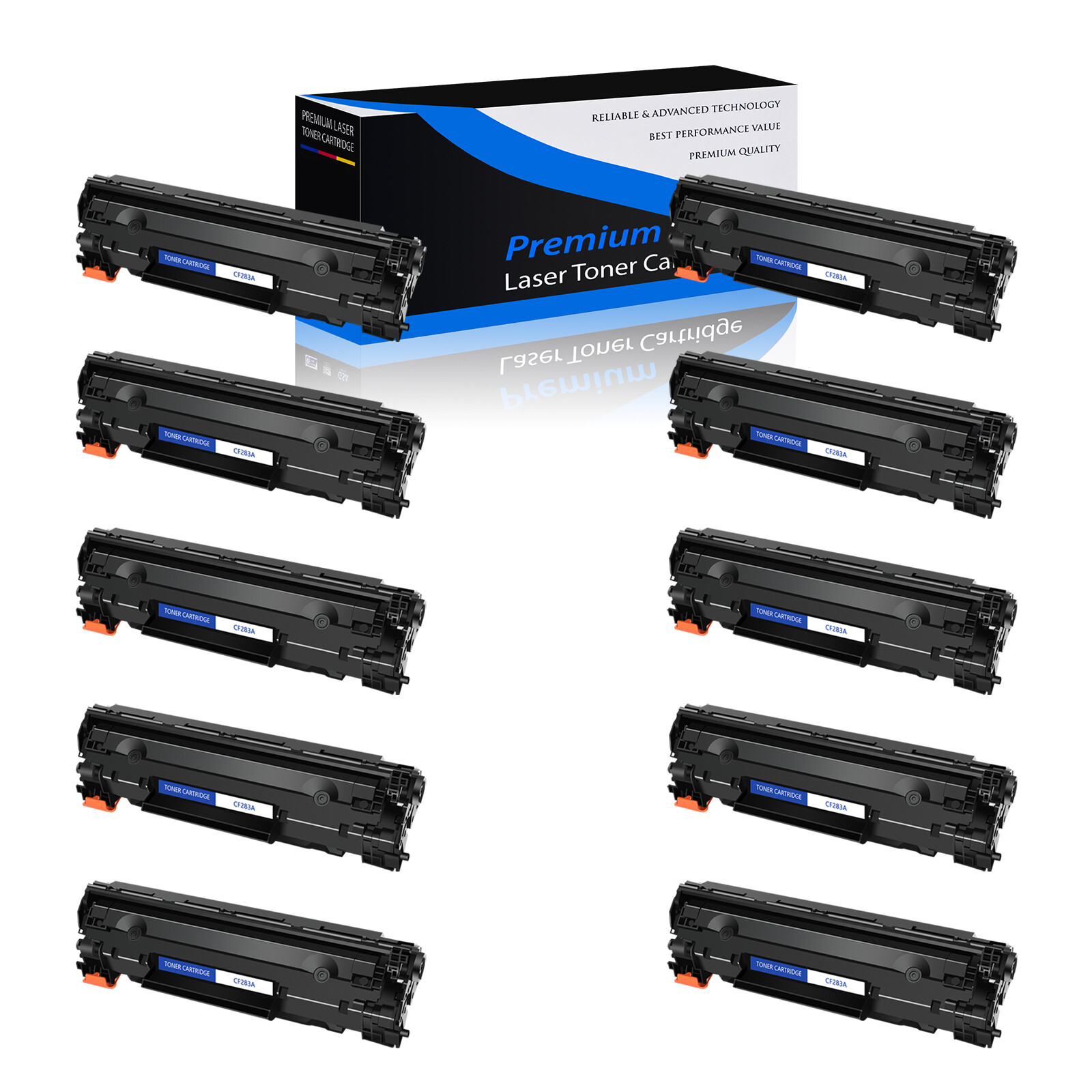 10 Pack - CF283A 83A Toner Cartridge for HP LaserJet Pro MFP M125nw M125a M225dn