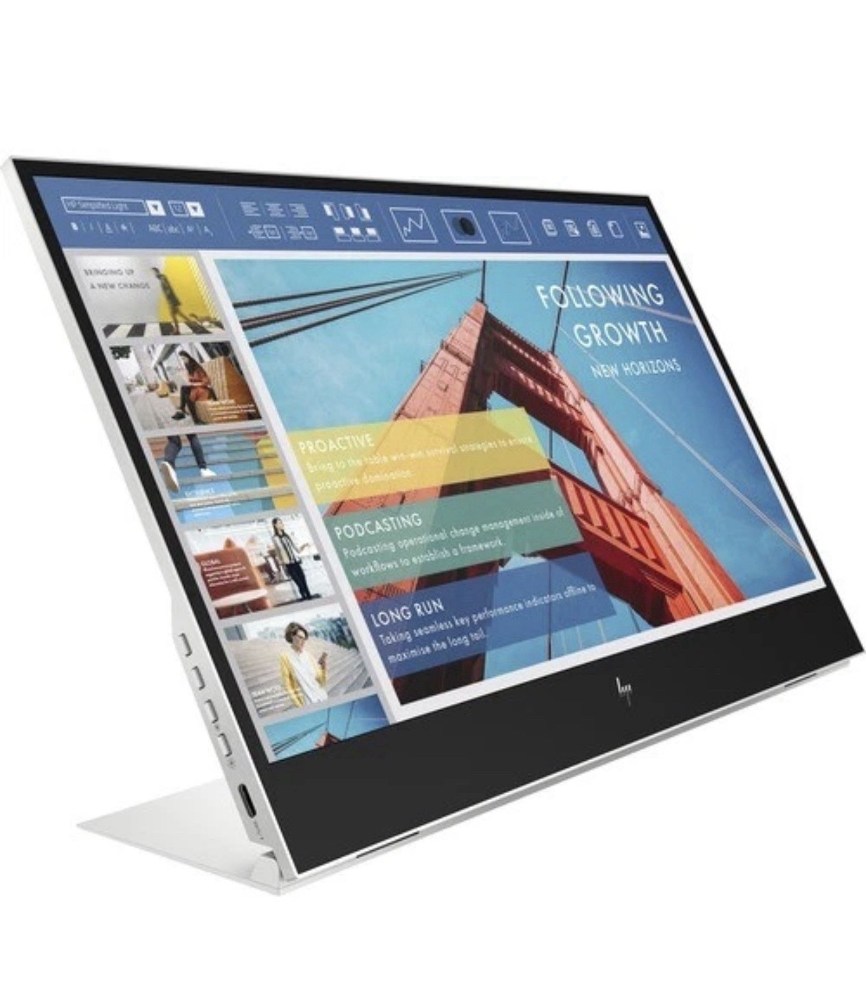 HP E14 G4 14" FHD IPS LED Portable Monitor - Silver